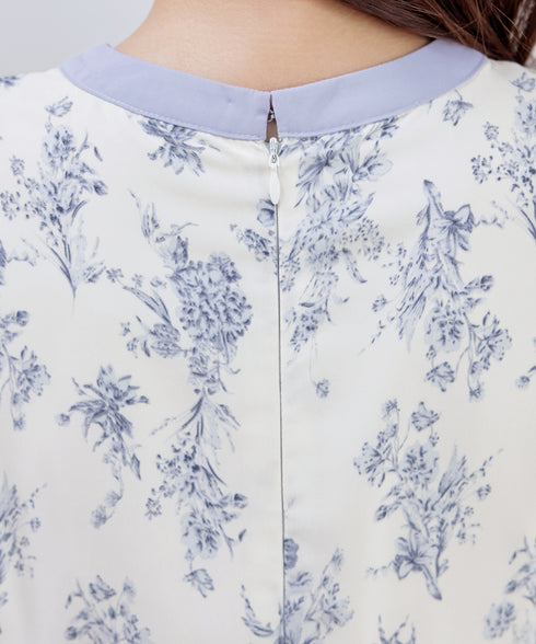 トワルドジュイ配色ワンピース