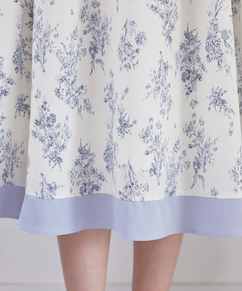 トワルドジュイ配色ワンピース