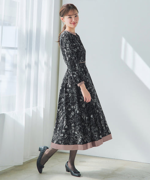 トワルドジュイ配色ワンピース