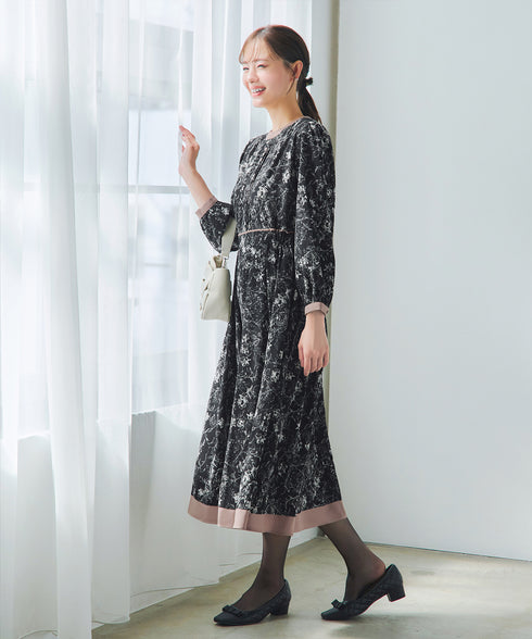 トワルドジュイ配色ワンピース