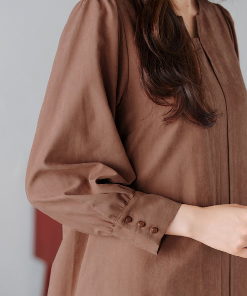 ピーチスキンAラインワンピース