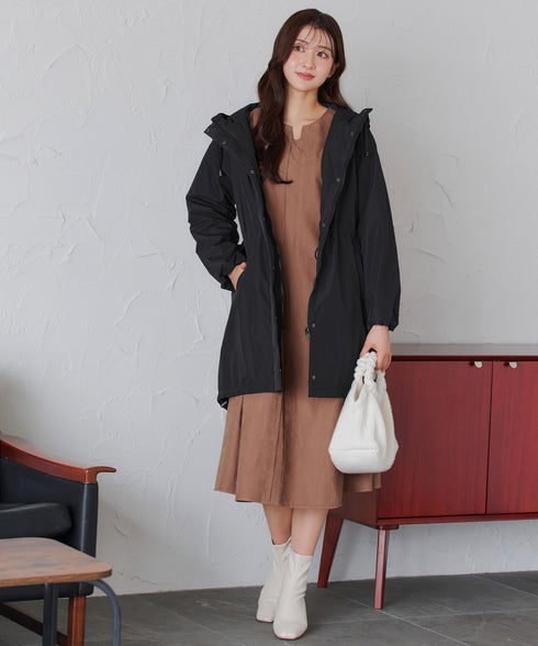 ピーチスキンAラインワンピース