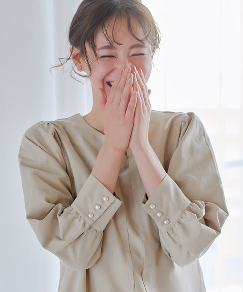 ピーチスキンAラインワンピース