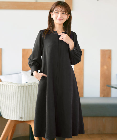 ピーチスキンAラインワンピース