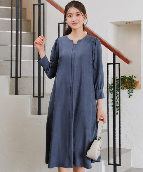 ピーチスキンAラインワンピース