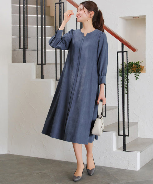 ピーチスキンAラインワンピース