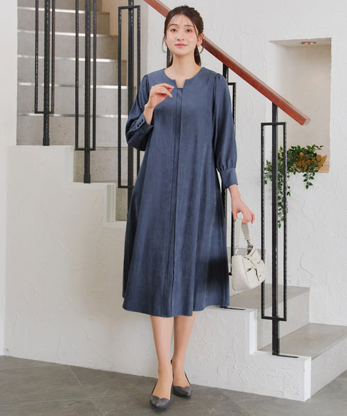 ピーチスキンAラインワンピース