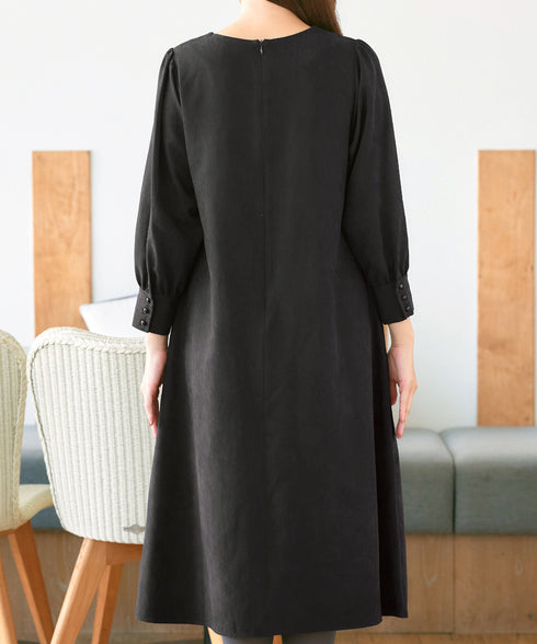 ピーチスキンAラインワンピース