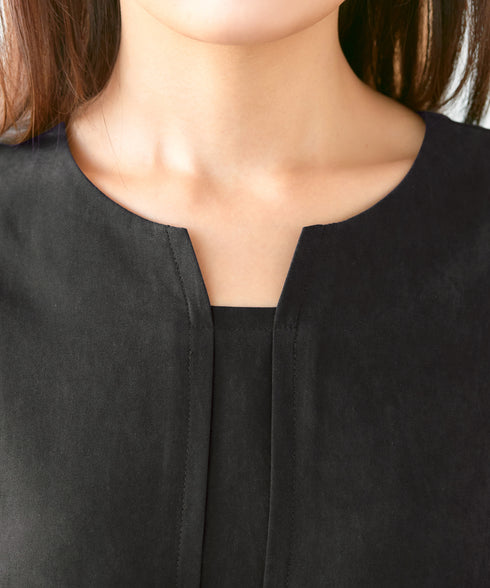 ピーチスキンAラインワンピース