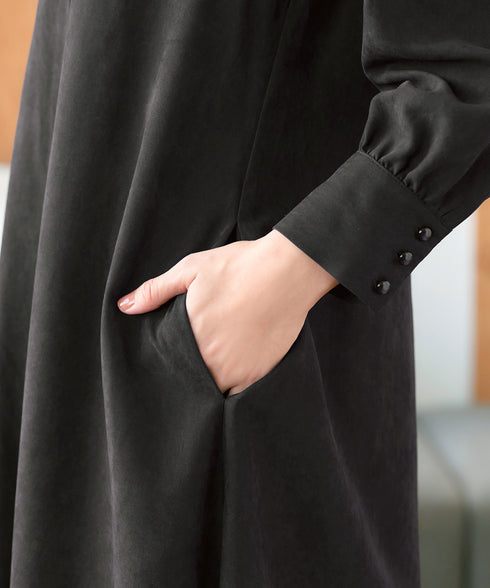 ピーチスキンAラインワンピース