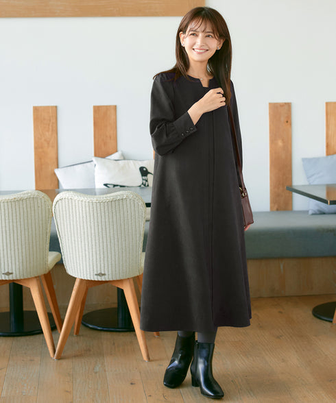 ピーチスキンAラインワンピース