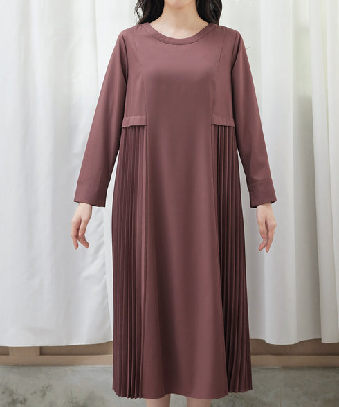 サイドプリーツワンピース