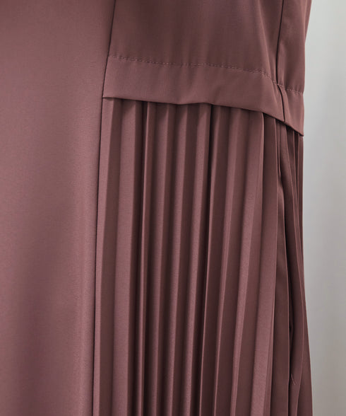 サイドプリーツワンピース