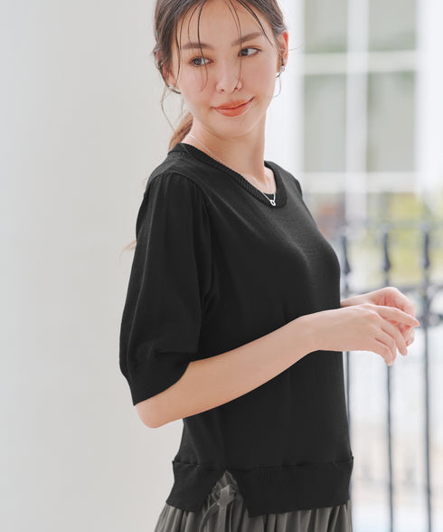 ニットドッキングワンピース