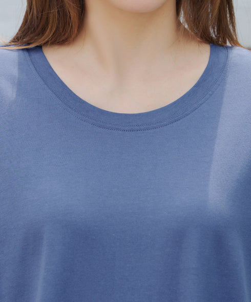 フレンチスリーブカットソーワンピース