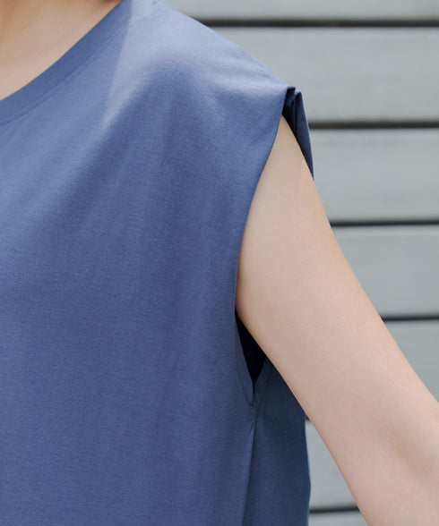 フレンチスリーブカットソーワンピース