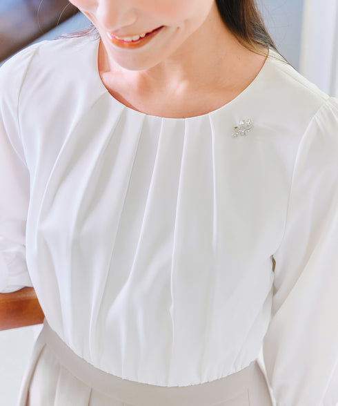 【アウトレット / ダブルクロス】シフォンドッキングワンピース