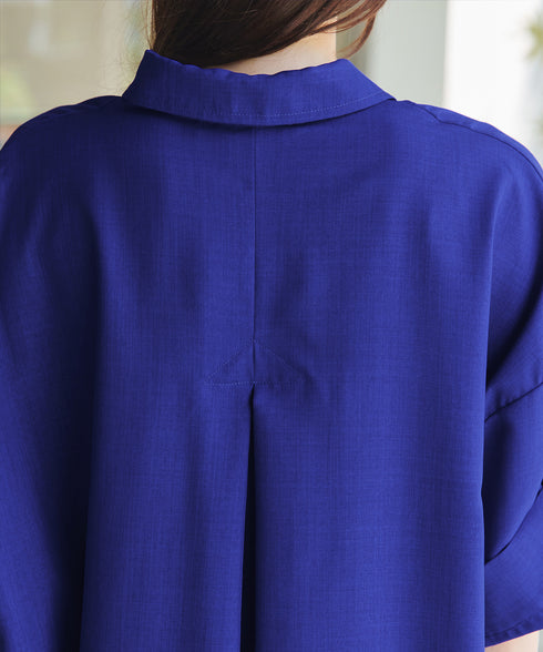 麻ライクスキッパーシャツチュニック