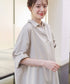 麻ライクスキッパーシャツチュニック