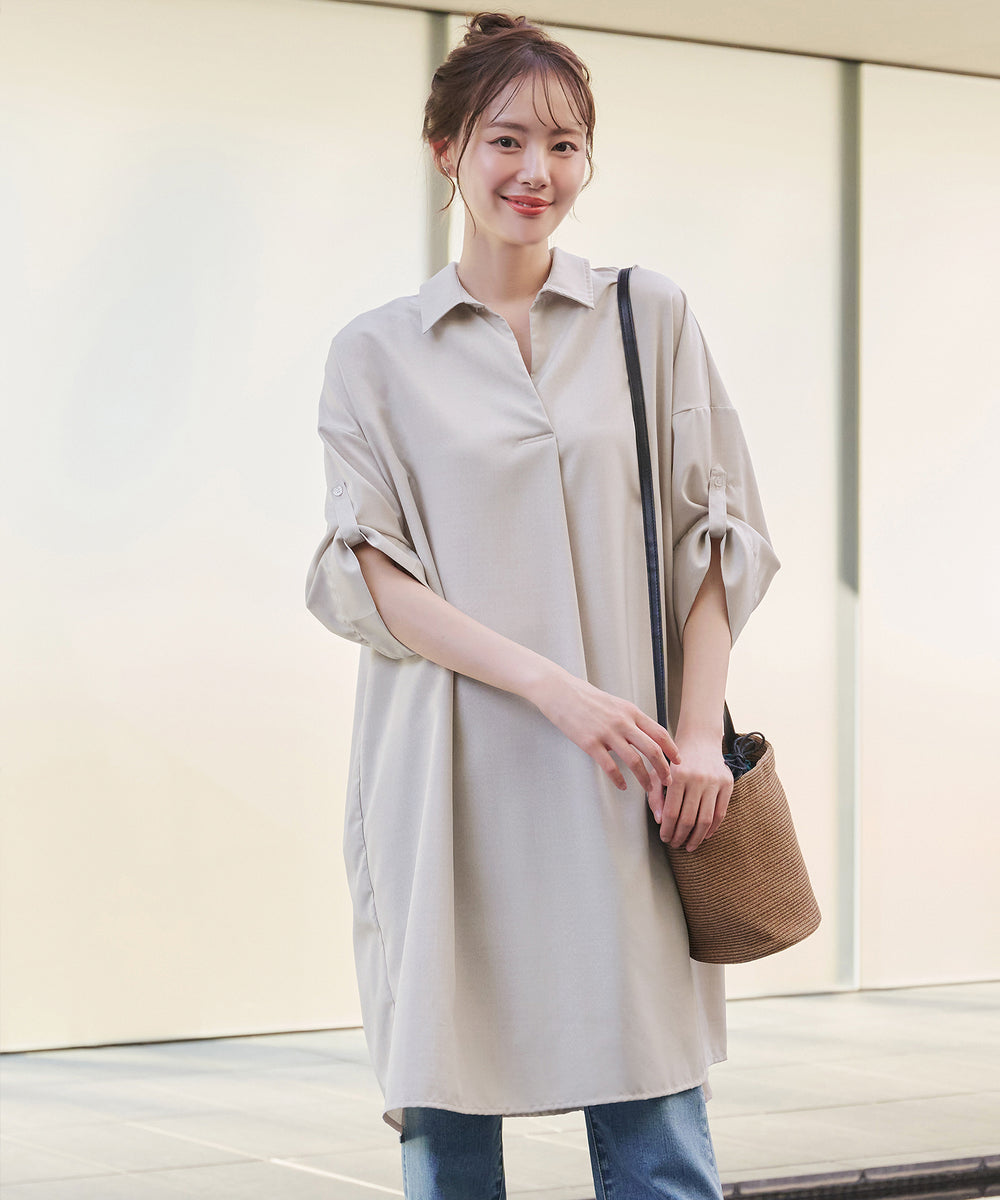 サーくん 美品 スーヒライ CPO ROBE シャツローブ チュニック 麻ライクスキッパーシャツチュニック – Tiaclasse