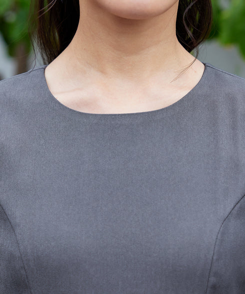 花柄刺繍フレアワンピース