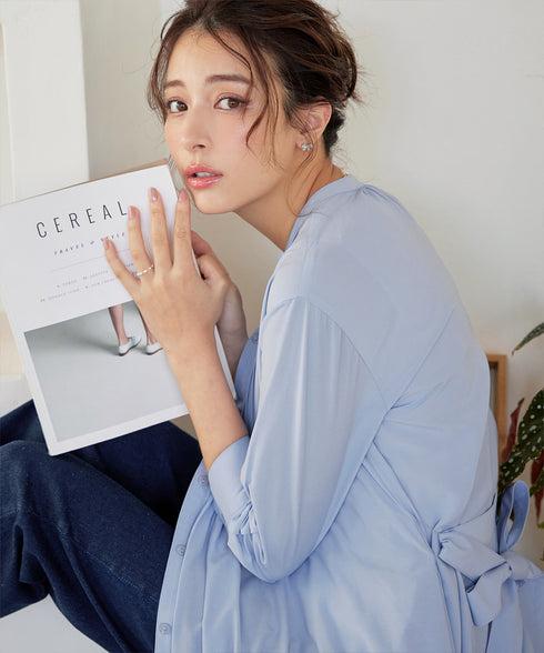 【3way】ピンタックシャツワンピース