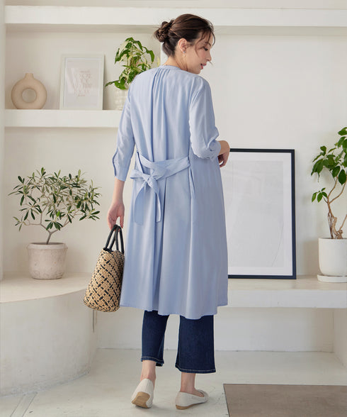 【3way】ピンタックシャツワンピース