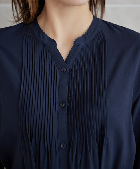 【3way】ピンタックシャツワンピース