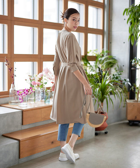 【3way】ピンタックシャツワンピース