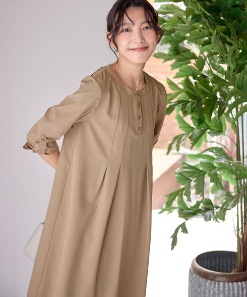 ランダムタックチュニックワンピース