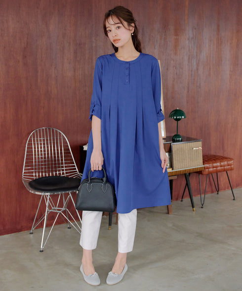 ランダムタックチュニックワンピース