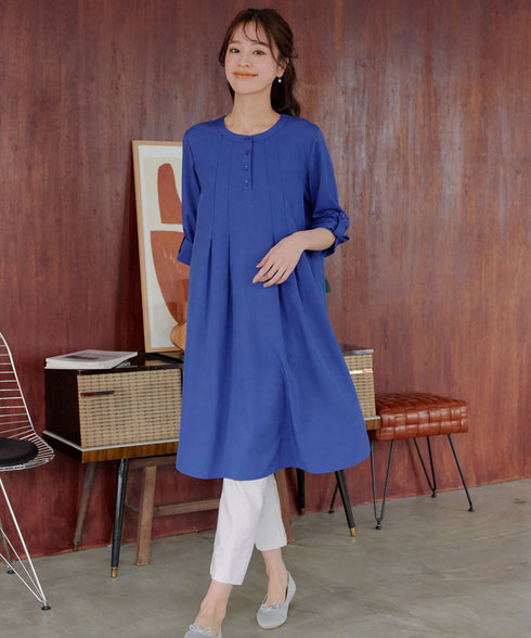 ランダムタックチュニックワンピース