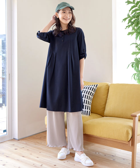 ランダムタックチュニックワンピース