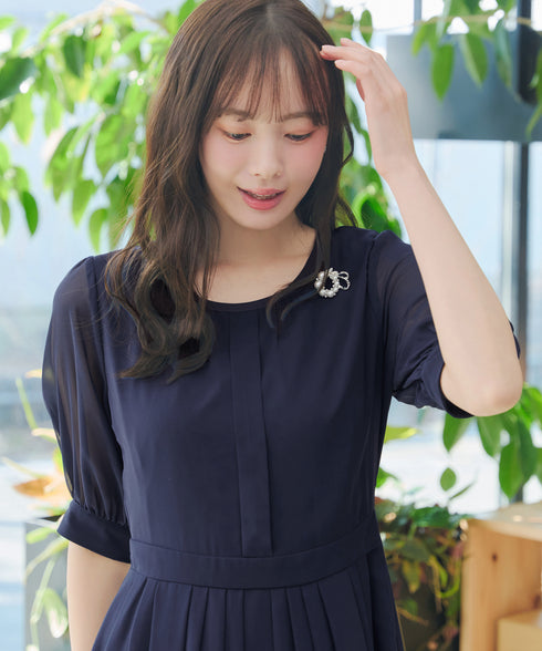 【新色追加】 シフォンワンピース