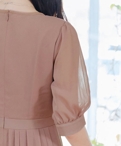 シフォンワンピース