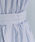 ベルト付きストライプワンピース