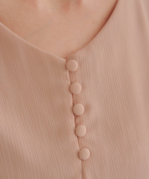 花びらスリーブベルト付きワンピース