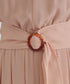 花びらスリーブベルト付きワンピース
