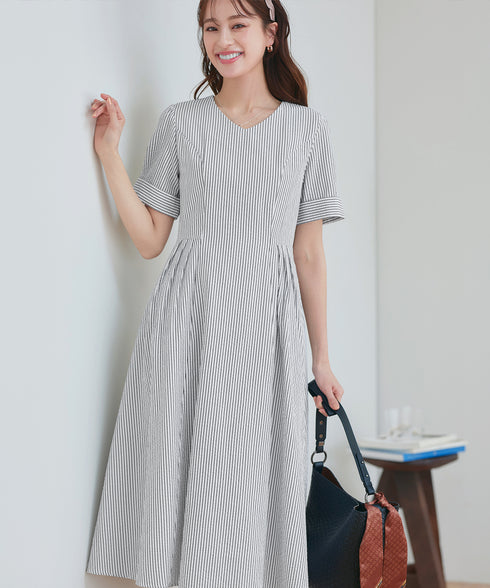 サッカーストライプワンピース