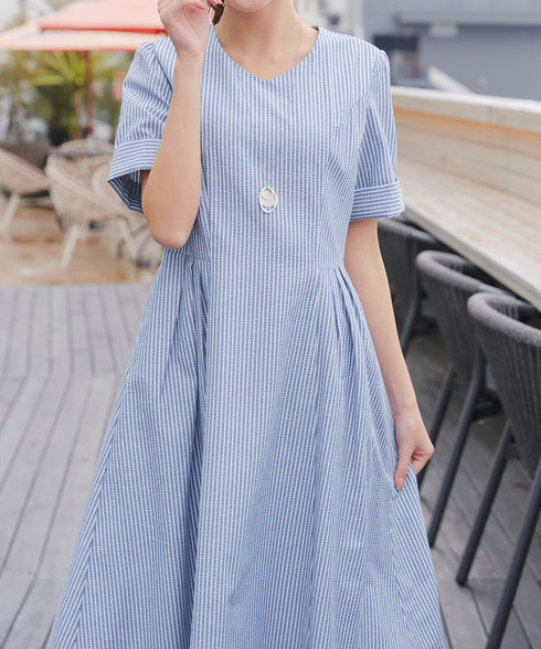 サッカーストライプワンピース