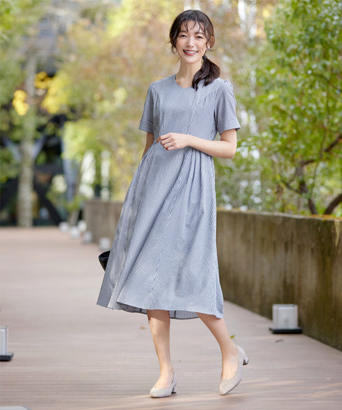 サッカーストライプワンピース