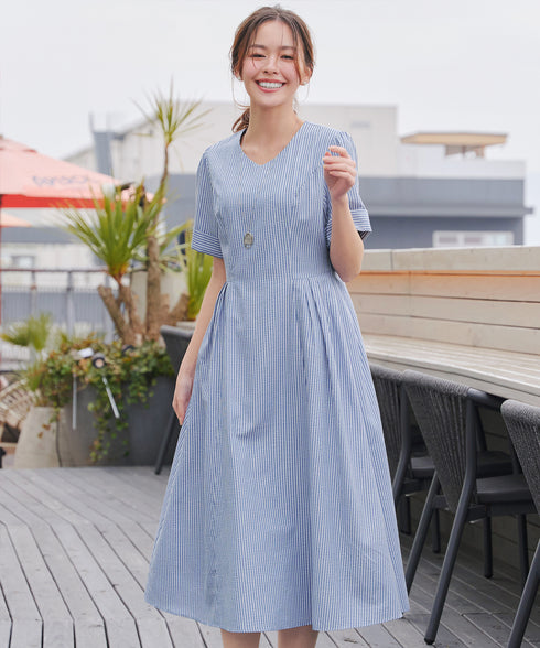 サッカーストライプワンピース