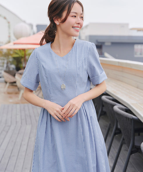 サッカーストライプワンピース