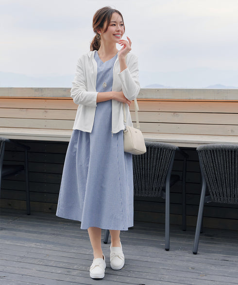 サッカーストライプワンピース