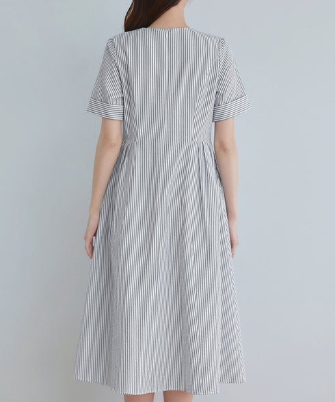 サッカーストライプワンピース