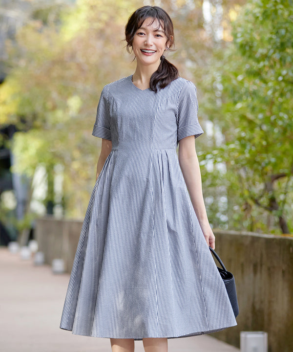 サッカーストライプワンピース