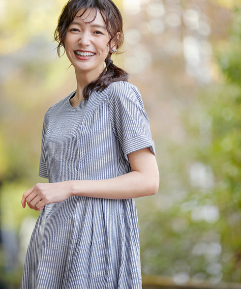 サッカーストライプワンピース