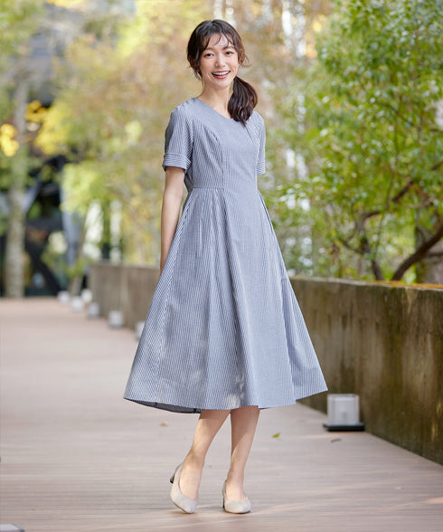 サッカーストライプワンピース