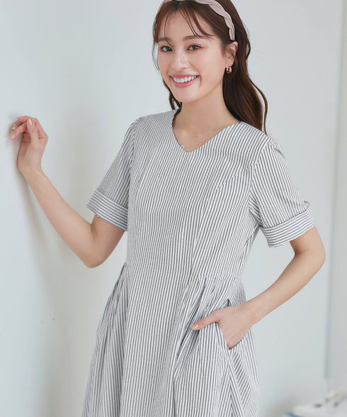 サッカーストライプワンピース