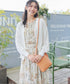 【新色追加】 大花柄シフォンワンピース